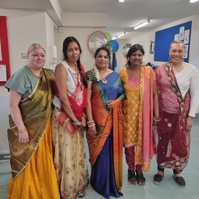 Riverhills teachers celebrating culture